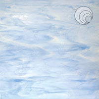 Oceanside Glass 603-81CC-F 12x24 Blue Skies Pearl Opal quarter stock sheet