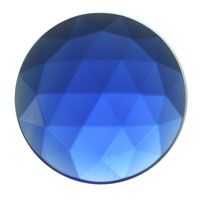 Gems 20mm Round Faceted Jewel Dark Blue