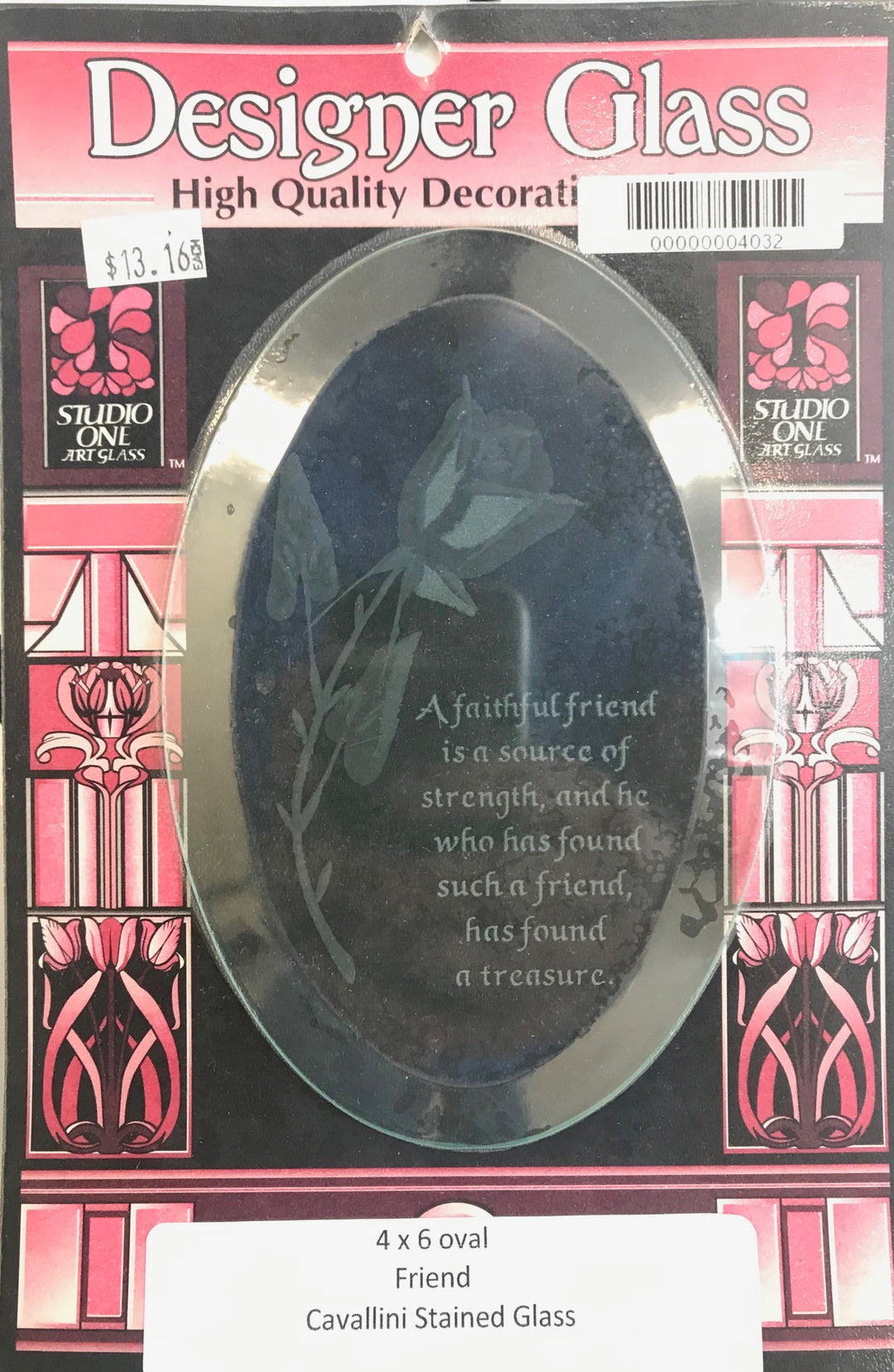 Engraved Bevels Friend Glass Engraved Bevel