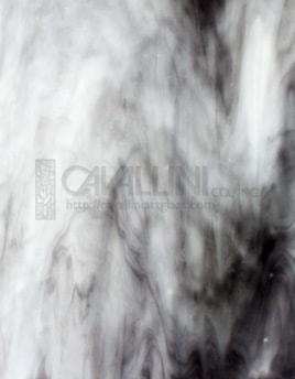 Kokomo Glass 1076 16x21 Gray/White Opalescent quarter stock sheet