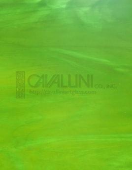 Kokomo Glass 122ML-alt size 32x32 Green on Green Opal full stock sheet