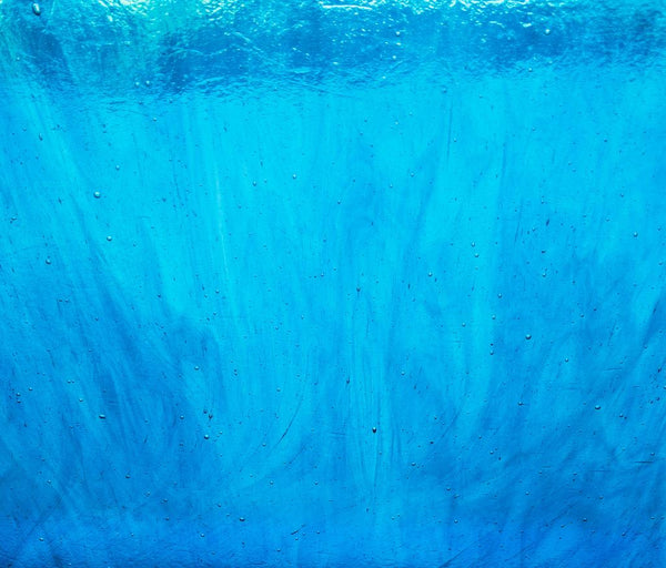 Kokomo Glass 123LL 32x21 Blue on Blue Cathedral half stock sheet