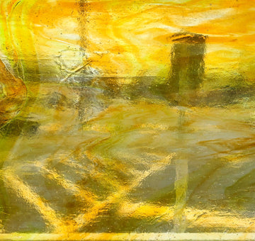 Kokomo Glass 13LL Amber-Olive Clear Cathedral SQFT Listing