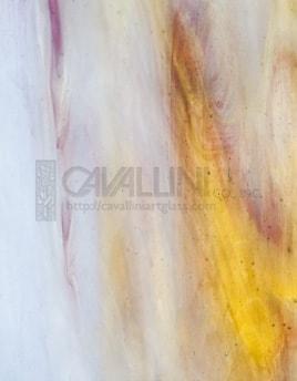 Kokomo Glass 140L 32x42 Red Violet/Clear/White full stock sheet