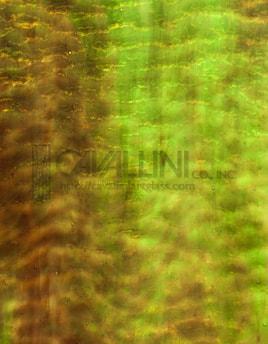 Kokomo Glass 59MLG 16x21 Brown/Medium Light Green/White Granite quarter stock sheet