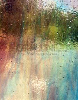 Kokomo Glass 5NLL-alt size 32x42 Light Blue Green/Light Red Violet/Amber Wispy full stock sheet