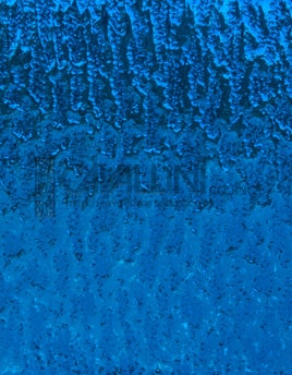 Kokomo Glass 604G 16x21 Medium Turquoise Cathedral Granite quarter stock sheet