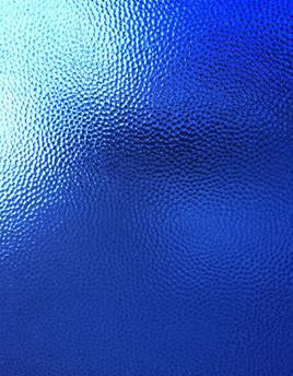 Kokomo Glass 611H 32x21 Medium Blue Hammered half stock sheet