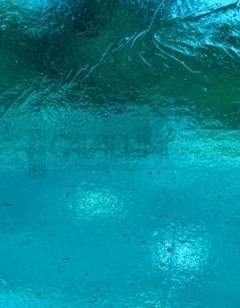 Kokomo Glass 637 32x42 Medium Dark Turquoise Seedy full stock sheet