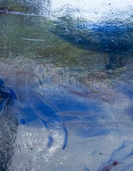 Kokomo Glass 64LL 32x32 Blue/Purple/Clear Streaky full stock sheet