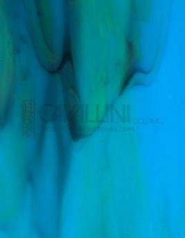 Kokomo Glass 70MD 32x16 Medium Blue Opalume/Purple/Lime half stock sheet