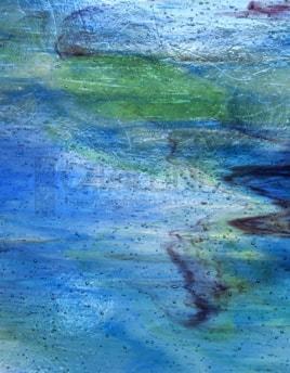 Kokomo Glass 94LL-alt size 16x21 Purple Blue Green Clear Streaky quarter stock sheet