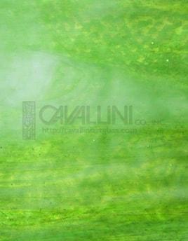 Kokomo Glass 98MLH 32x32 Green/White Hammered full stock sheet