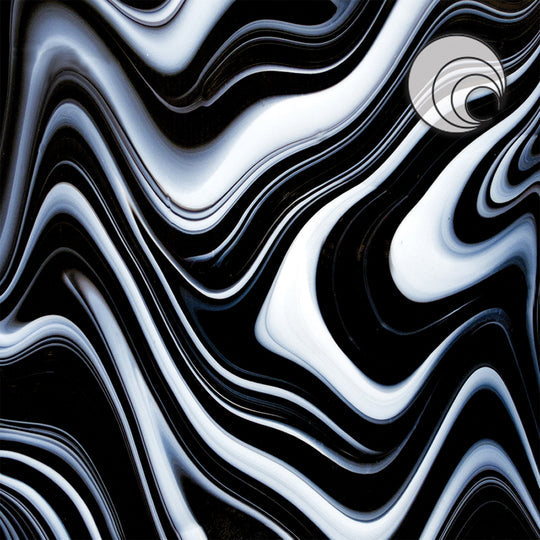 Oceanside Glass OA-3005-9S-F 12x24 Licorice Swirl OpalArt quarter stock sheet