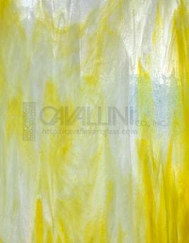 Wissmach Glass WO-02 32x42 White/Yellow Wispy full stock sheet