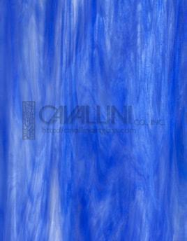 Wissmach Glass WO-118 18.5x32 Blue/White Wispy sheet 71070983