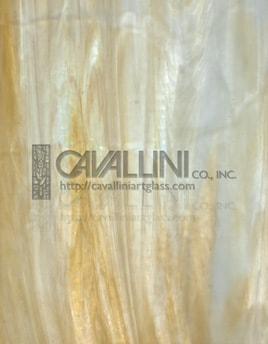 Wissmach Glass WO-58 CC 16x21 Amber/White Wispy Classic quarter stock sheet