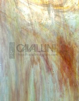 Wissmach Glass WO-35 32x42 Pink/Multi-color Wispy full stock sheet