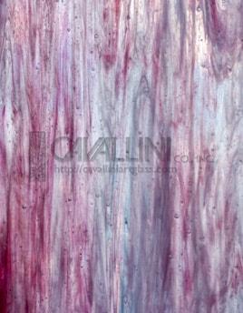 Wissmach Glass WO-5 Pink/Blue Wispy SQFT Listing