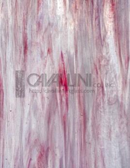 Wissmach Glass WO-7 21x32 Pink/White Wispy half stock sheet