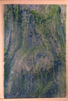 Youghiogheny Glass WISTERIA B 18x24 Neodymium Opal/ Green / Dark Blue half stock sheet BIN A31