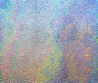 Wissmach Glass 01G IRID 32x21 Clear Granite Iridescent half stock sheet