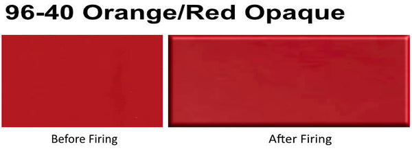 Wissmach Glass F96-40  32x42  Orange Red Opaque Fusible full stock sheet 3MM