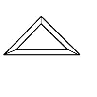Individual Bevels Triangle Bevel 3 X 3 X 4 1/4