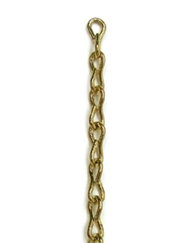 Chain Jack Brass 14Ga-3/8" per linear ft