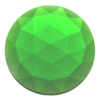 Gems 25mm Round Faceted Jewel Green