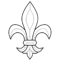 BEVEL CLUSTER FLEUR-DE-LIS 5 1/2" X 7 1/2" 7PCS