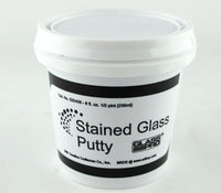 Stained Glass Putty & Whiting Glasspro Putty Black 1/2 Pint
