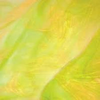 Wissmach Glass 55DG 16x21 Lime Green/Amber/White Granite quarter stock sheet