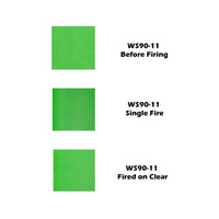 Wissmach Glass F90-11 21x32 Green Fusible 3MM half stock sheet