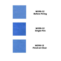 Wissmach Glass F90-12 14x16 Blue Fusible 3MM sixth stock sheet