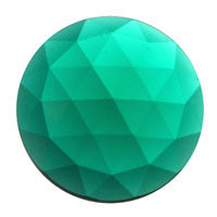 Gems 15mm Round Faceted Jewel Teal
