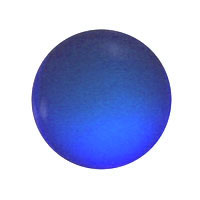 Gems 15mm Round Smooth Jewel Dark Blue