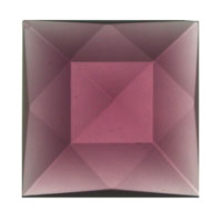 Gems 18mm Square Faceted Jewel Amethyst