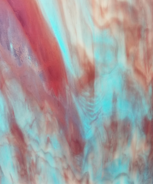 Kokomo Glass 6 16x16 Blue Purple Opal quarter stock sheet