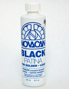 Patinas Novacan Black Patina For Solder &amp; Lead - 16 Oz. Patinas