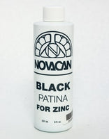 Patinas Novacan Black Patina For Zinc - 8 Oz. Patinas