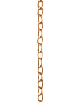 Chain 1.5Mm Oval Link Copper Chain-.057" per linear ft llimited qty