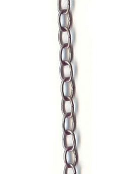 Chain Oval Link Pewter 18ga per linear ft