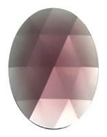 Gems 30 X 40mm Oval Faceted Jewel Amethyst