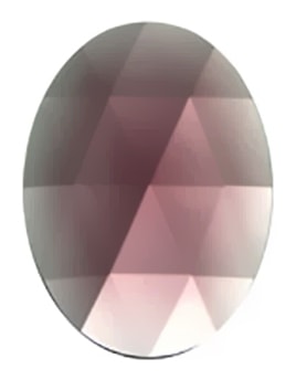 Gems 30 X 22mm Oval Faceted Jewel Amethyst