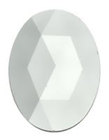 Gems 18 X 25mm Oval Faceted Jewel Clear/Crystal