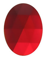 Gems 18 X 25mm Red Oval Faceted