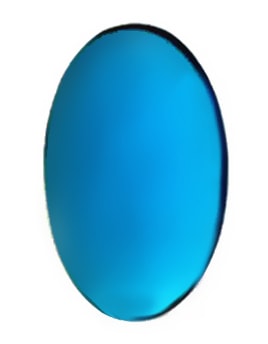 Gems 45 X 18mm Oval Smooth Jewel Turquoise