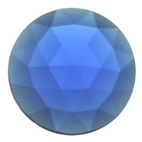 Gems 25mm Round Faceted Jewel Dark Blue