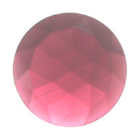 Gems 15mm Round Faceted Jewel Gold Pink